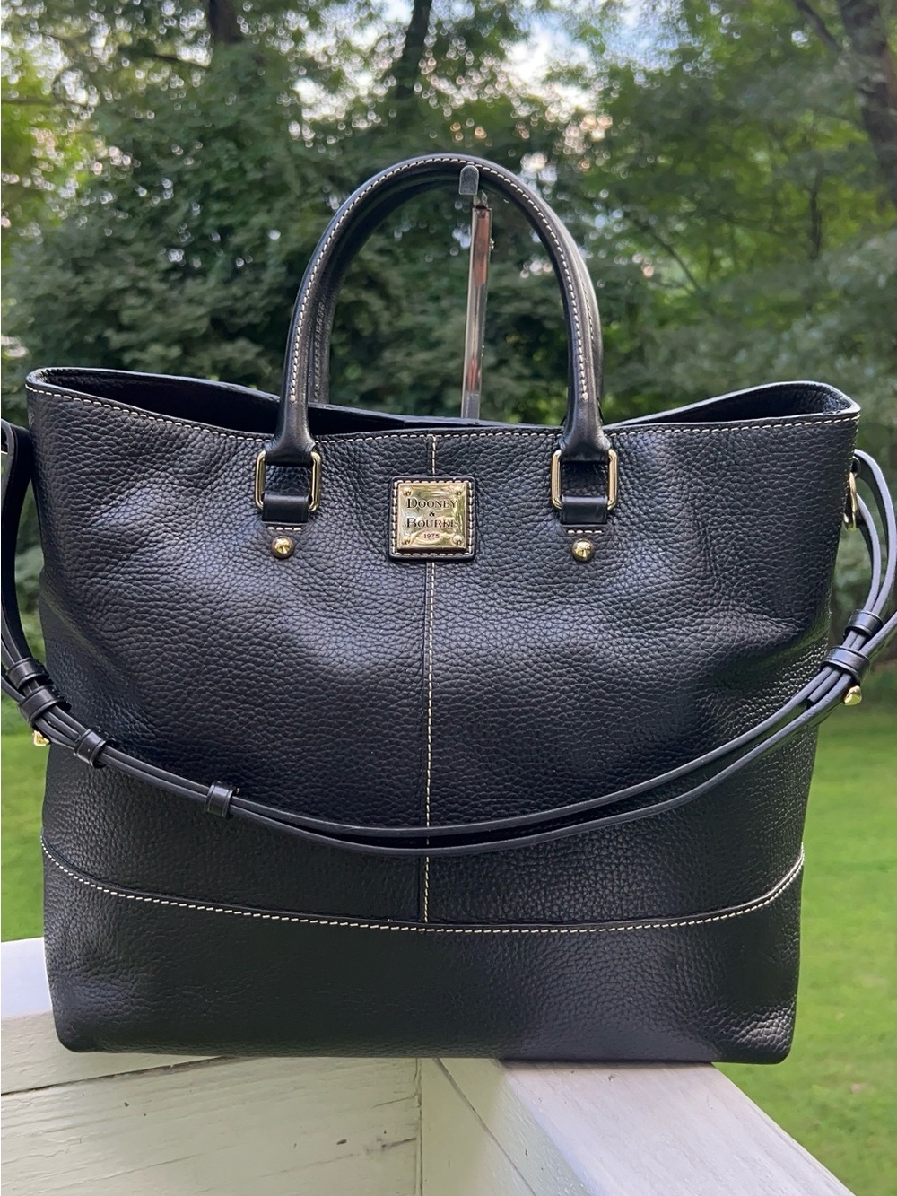 DOONEY & BOURKE PEBBLE LEATHER LARGE CHELSEA SHOPPER PURSE